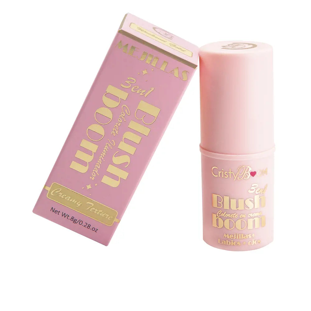 CRISTYBOOM-BLUSH BOOM blush em creme 3 em 1 ouro para o fim de semana 8 gr.-DrShampoo - Perfumaria e Cosmética