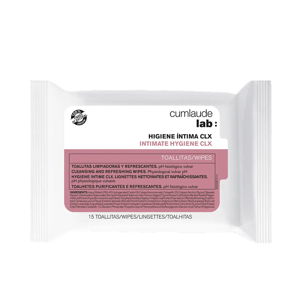 CUMLAUDE LAB-HIGIENE ÍNTIMA CLX toalhetes 15 u.-DrShampoo - Perfumaria e Cosmética