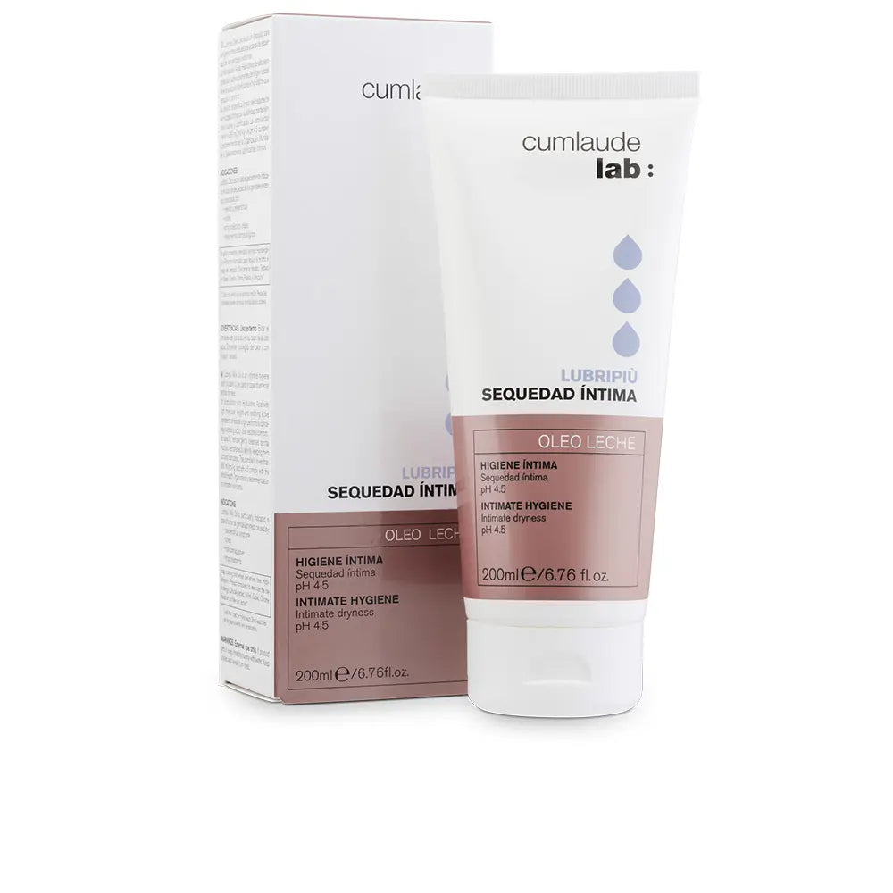 CUMLAUDE LAB-LUBRIPIU óleo secura íntimo-leite 200 ml-DrShampoo - Perfumaria e Cosmética