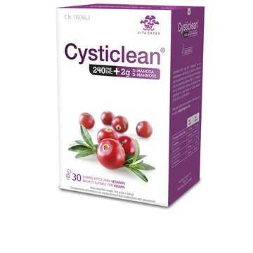 CYSTICLEAN-CYSTICLEAN D-MANNOSE com 240mg PAC e sachês de Cranberry 30 unidades-DrShampoo - Perfumaria e Cosmética Imagem principal do produto