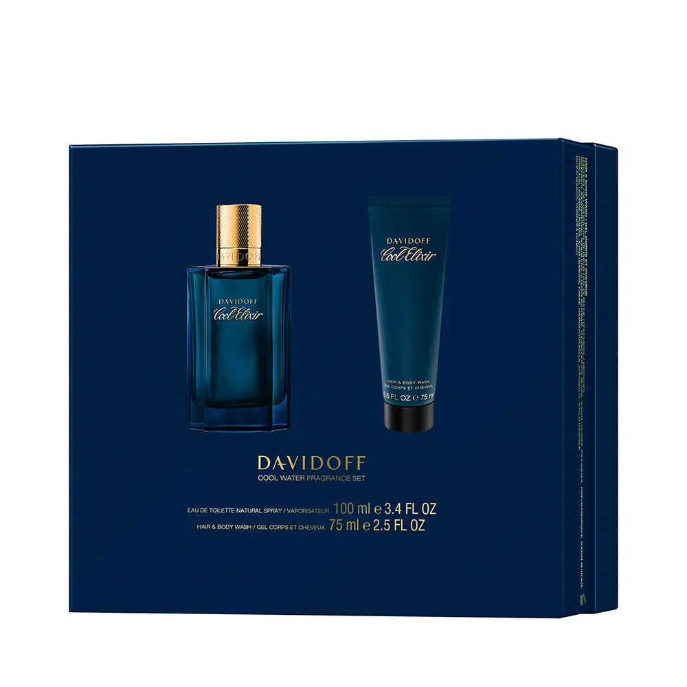 DAVIDOFF-COOL ELIXIR PERFUM INTENSE CONJUNTO DE 2-DrShampoo - Perfumaria e Cosmética