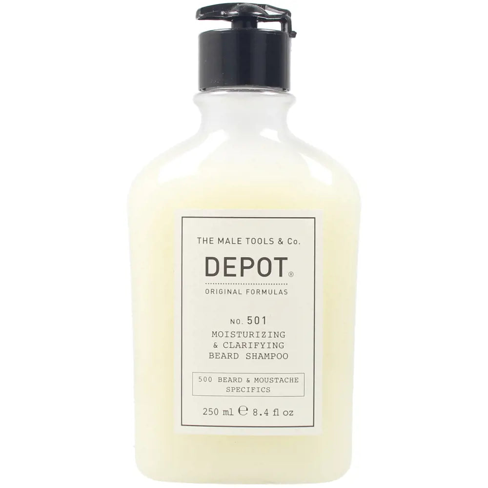 DEPOT-BARBA E BIGODE Nº501 champô hidratante e clarificante para barba-DrShampoo - Perfumaria e Cosmética