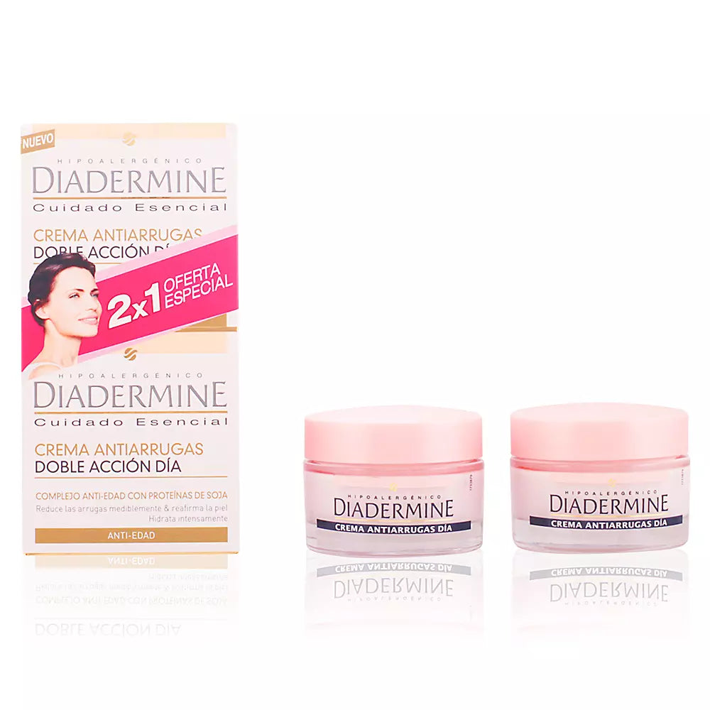 DIADERMINE-creme ANTIARRUGAS DOBLE ACCION DIA SET 2 x 50 ml-DrShampoo - Perfumaria e Cosmética