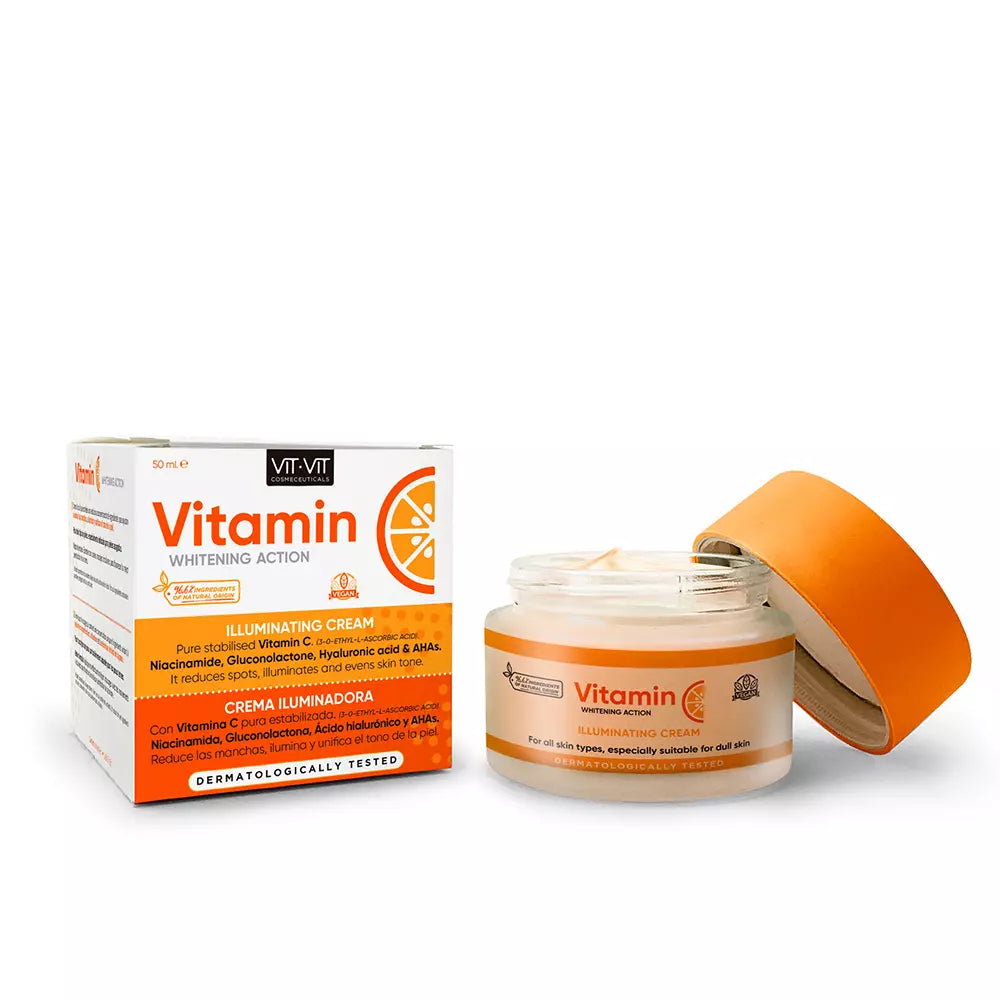 DIET ESTHETIC-VIT VIT COSMECEUTICALS VITAMINA C creme iluminador 50 ml-DrShampoo - Perfumaria e Cosmética