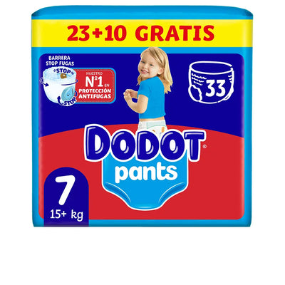 DODOT-Calcinha fralda DODOT PANTS tamanho 7 +17 kg 33 u-DrShampoo - Perfumaria e Cosmética
