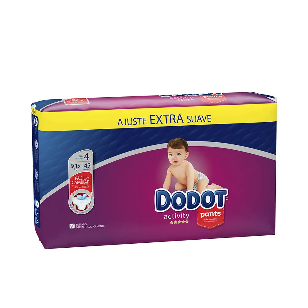 DODOT-DODOT PANTS ACTIVITY T-4 diaper-pant 9-15 kg 45 u-DrShampoo - Perfumaria e Cosmética