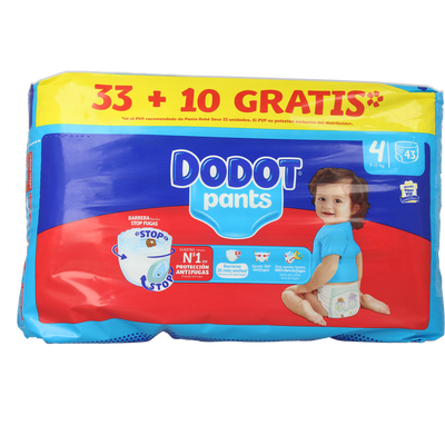 DODOT-DODOT PANTS fralda-calça tamanho 4 9-15 kg 43 u-DrShampoo - Perfumaria e Cosmética