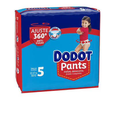 DODOT-DODOT PANTS pañal-braguita T5 12-17 kg 30 u-DrShampoo - Perfumaria e Cosmética