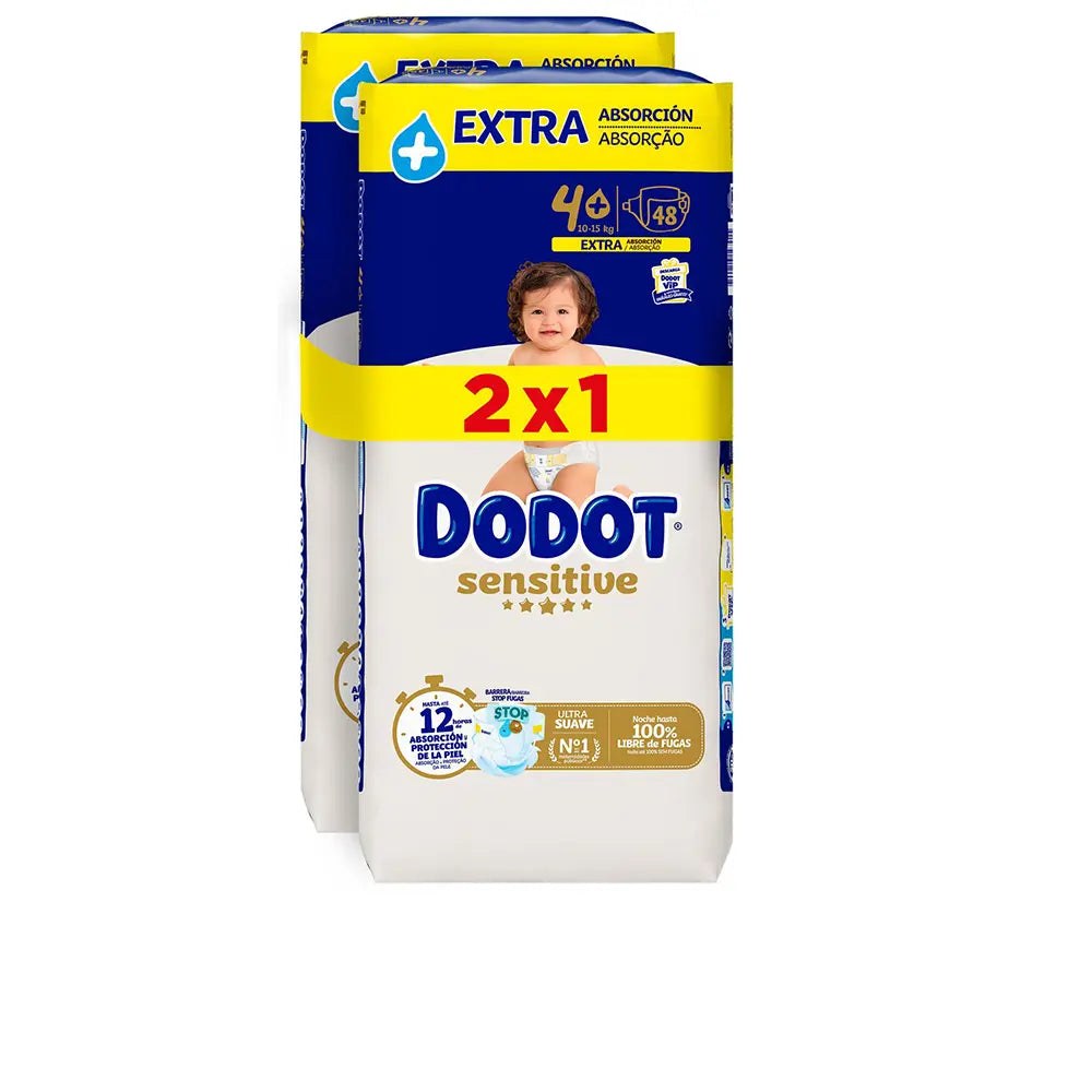 DODOT-Fraldas DODOT SENSITIVE EXTRA tamanho 4 10-15 kg 96 unidades.-DrShampoo - Perfumaria e Cosmética