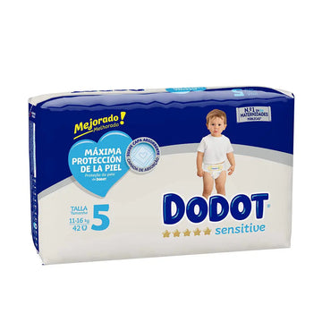 DODOT-Fraldas DODOT SENSITIVE T5 11-16 kg 42 unidades-DrShampoo - Perfumaria e Cosmética Imagem principal do produto