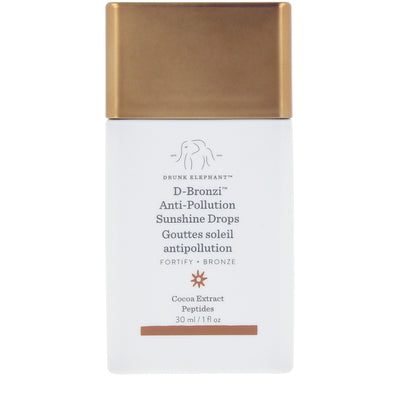 DRUNK ELEPHANT-D-BRONZI ANTI-POLUIÇÃO gotas de sol 30 ml-DrShampoo - Perfumaria e Cosmética
