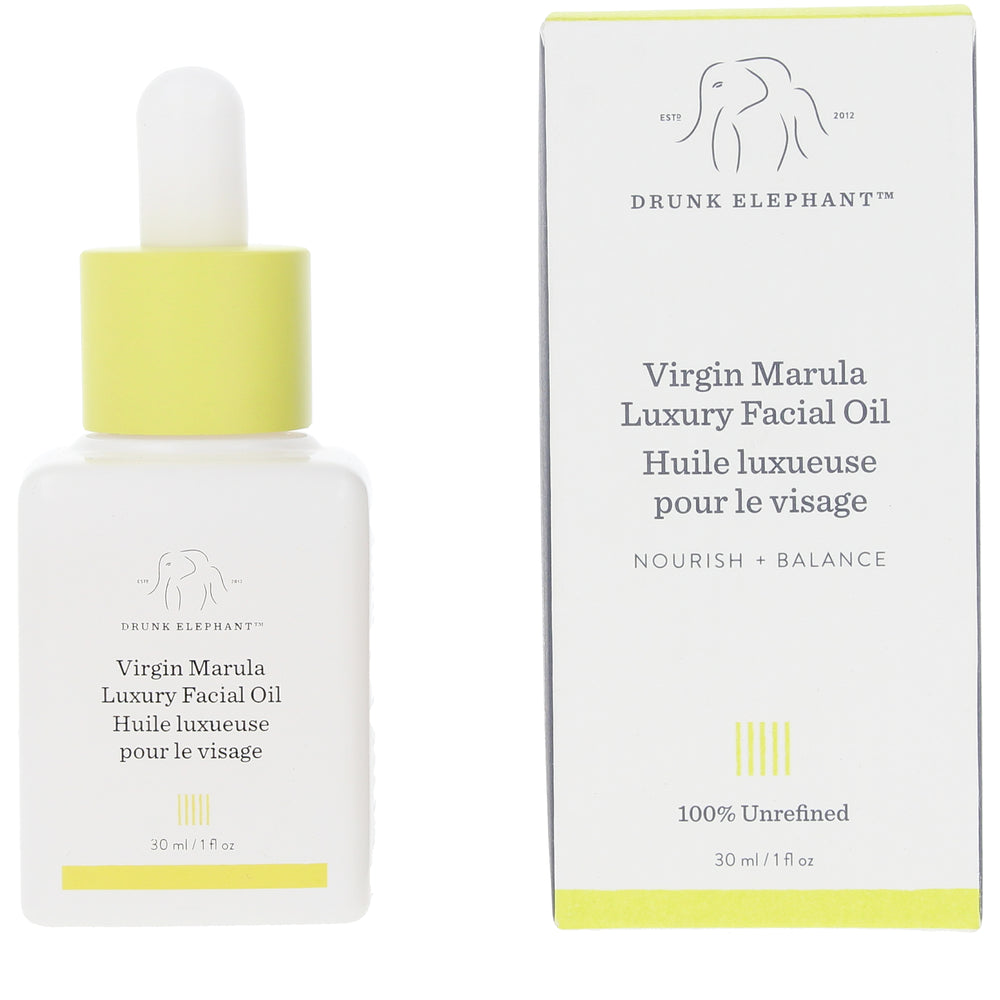 DRUNK ELEPHANT-óleo facial de luxo VIRGIN MARULA 30 ml-DrShampoo - Perfumaria e Cosmética