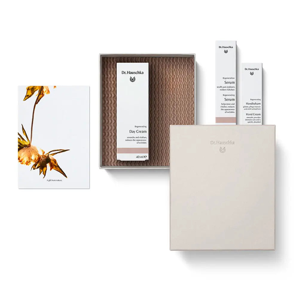 DR. HAUSCHKA-CREME DE DIA REGENERADOR ESTOJO 3 unid.-DrShampoo - Perfumaria e Cosmética
