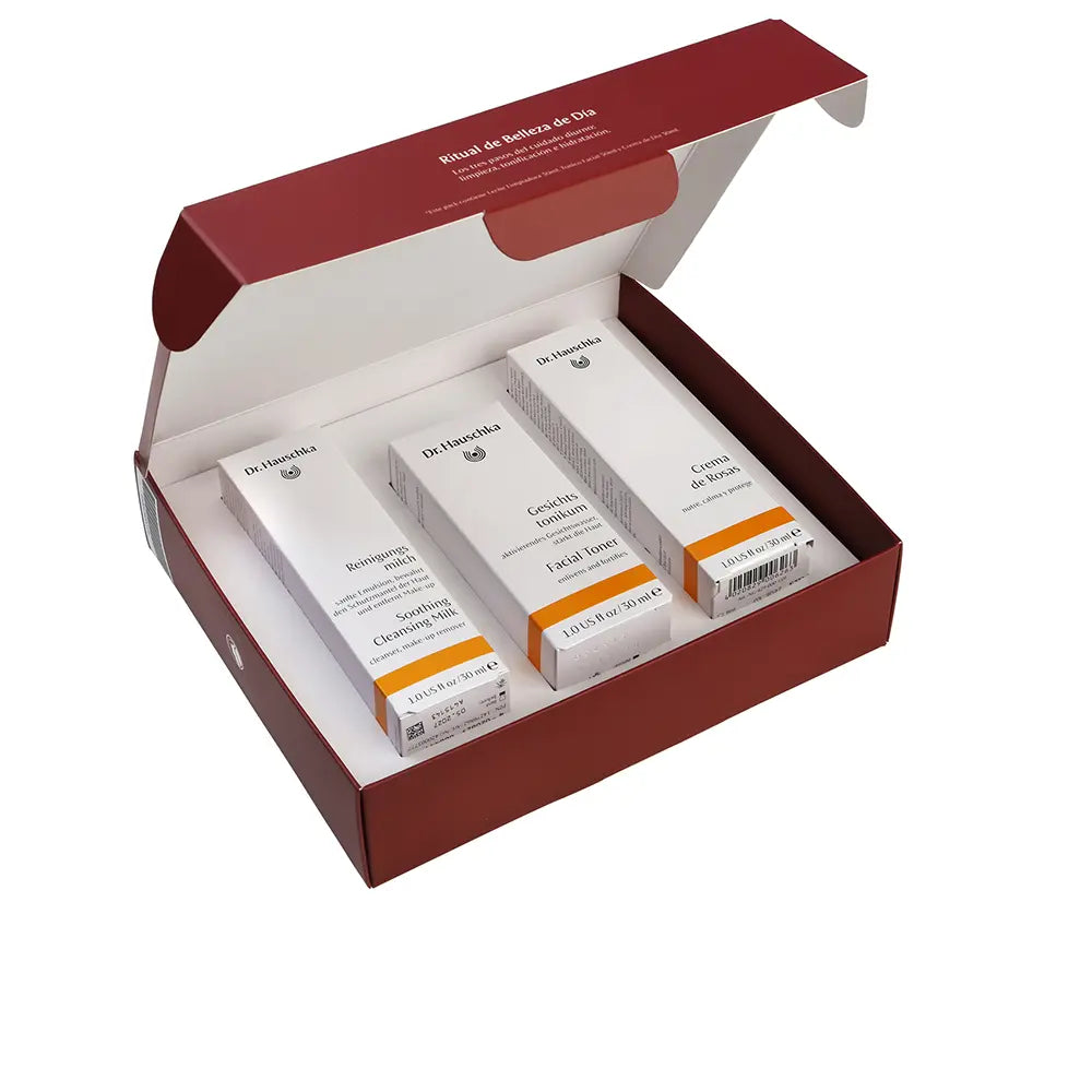 DR. HAUSCHKA-Conjunto Rose Cream Beauty Ritual de 3 peças-DrShampoo - Perfumaria e Cosmética
