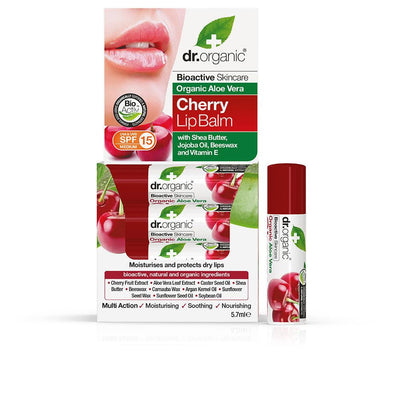 DR. ORGANIC-ALOE VERA Y CEREZA bálsamo labial 5,7 gr-DrShampoo - Perfumaria e Cosmética