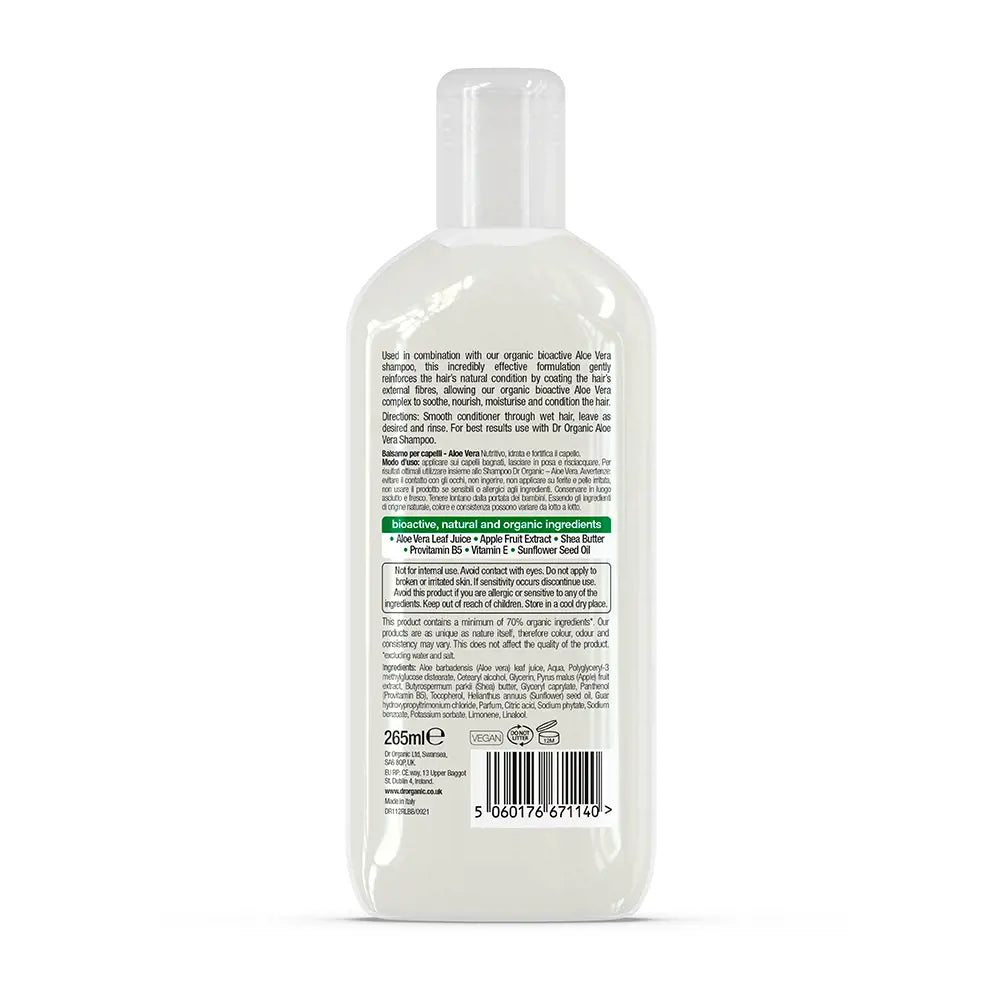 DR. ORGANIC-Condicionador ALOE VERA 265ml-DrShampoo - Perfumaria e Cosmética