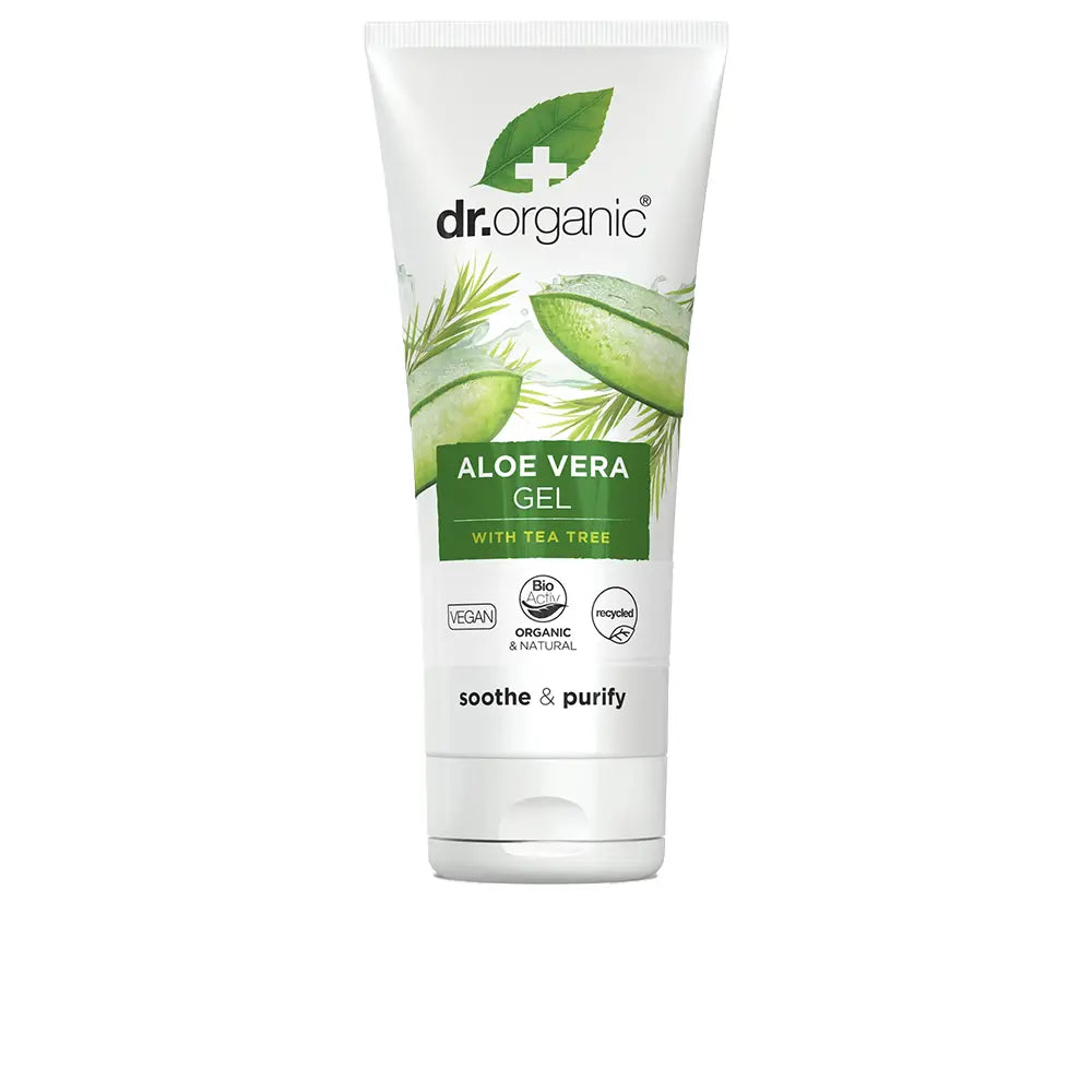 DR. ORGANIC-Gel de ALOE VERA com tea tree 200 ml.-DrShampoo - Perfumaria e Cosmética