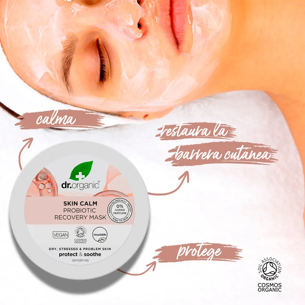 DR. ORGANIC-MÁSCARA RECUPERADORA PROBIÓTICA SKIN CALM 100 ml-DrShampoo - Perfumaria e Cosmética