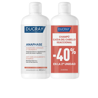 DUCRAY-ANAPHASE shampoo antiqueda e crescimento capilar pacote com 2 x 400 ml.-DrShampoo - Perfumaria e Cosmética