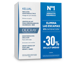 DUCRAY-Emulsão keratoreduzente KELUAL para crosta láctea, embalagem com 2 x 50 ml.-DrShampoo - Perfumaria e Cosmética