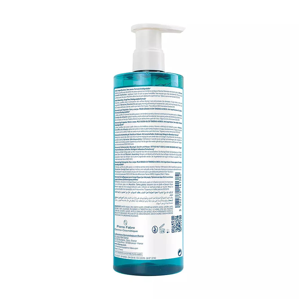 DUCRAY-Gel espumante KERACNYL 400 ml-DrShampoo - Perfumaria e Cosmética