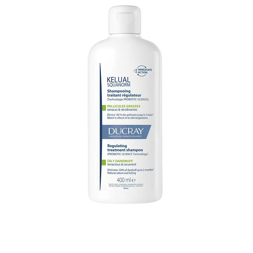 DUCRAY-KELUAL SQUANORM shampoo para caspa oleosa 400 ml.-DrShampoo - Perfumaria e Cosmética