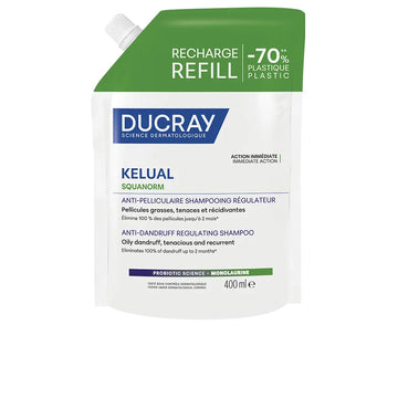 DUCRAY-KELUAL SQUANORM shampoo para caspa oleosa recarga 400 ml-DrShampoo - Perfumaria e Cosmética Main image