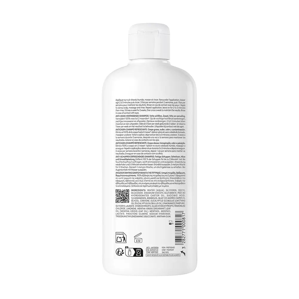 DUCRAY-KELUAL SQUANORM shampoo refrescante anti-caspa 400 ml.-DrShampoo - Perfumaria e Cosmética