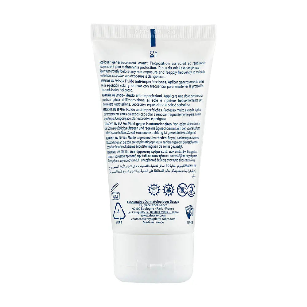 DUCRAY-KERACNYL Fluido antimanchas UV SPF50+ 50 ml-DrShampoo - Perfumaria e Cosmética