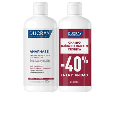DUCRAY-PACOTE DE 2 x 400 ml DE SHAMPOO ANAPHASE ANTI-QUEDA E ANTI-RARIFICAÇÃO DE CABELO.-DrShampoo - Perfumaria e Cosmética