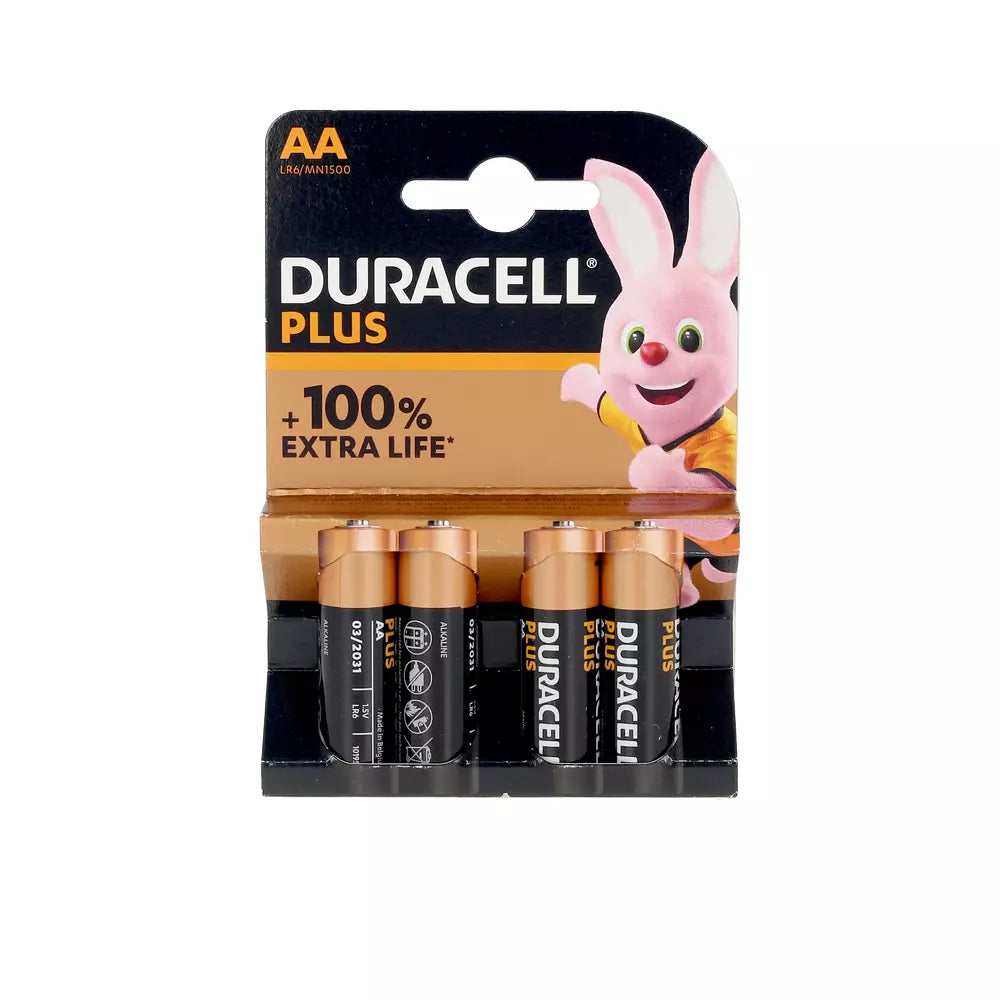 DURACELL-Pacote de baterias DURACELL PLUS POWER LR06 x 4 unidades-DrShampoo - Perfumaria e Cosmética