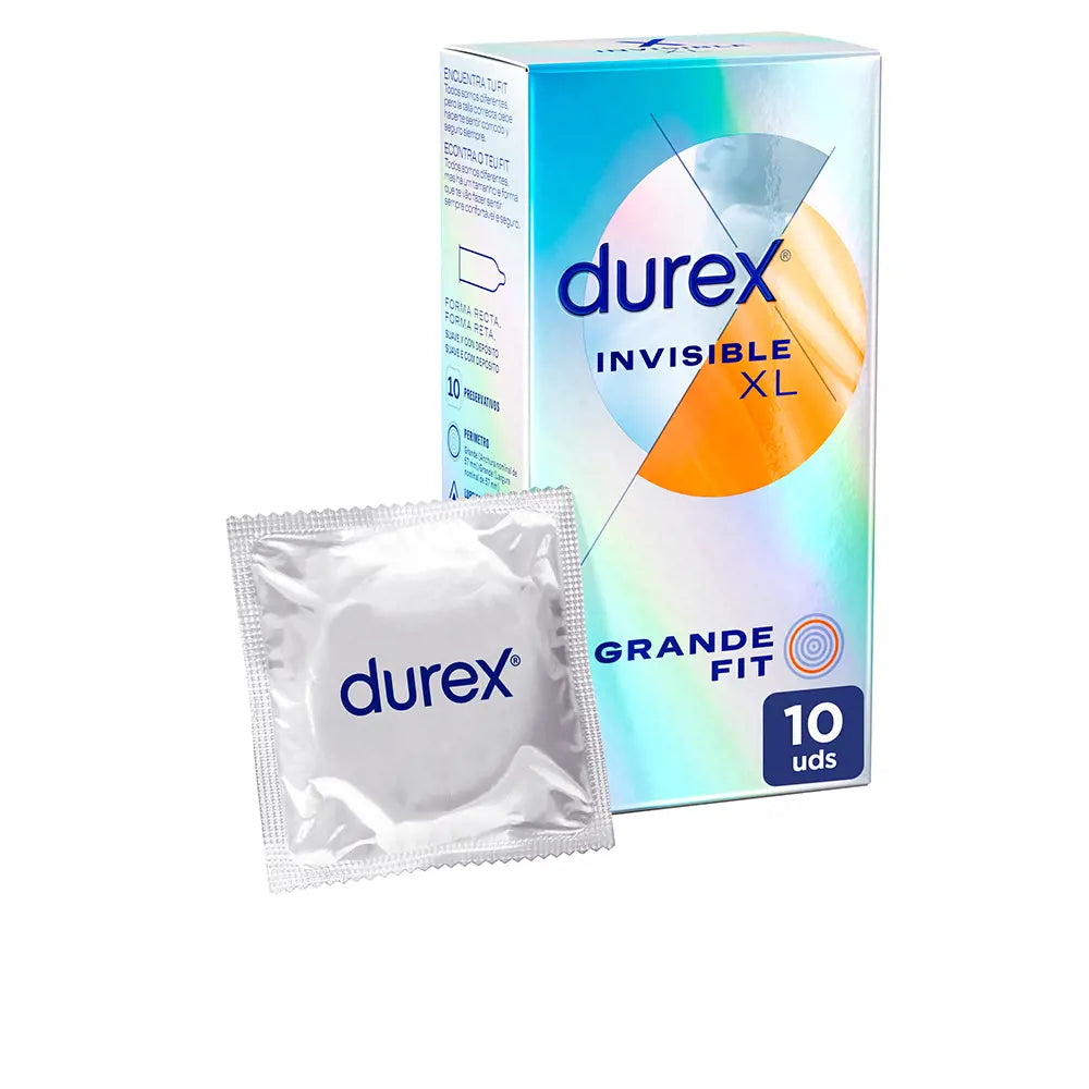 DUREX-CONDOMES INVISÍVEIS XL ultra fine 10 u.-DrShampoo - Perfumaria e Cosmética