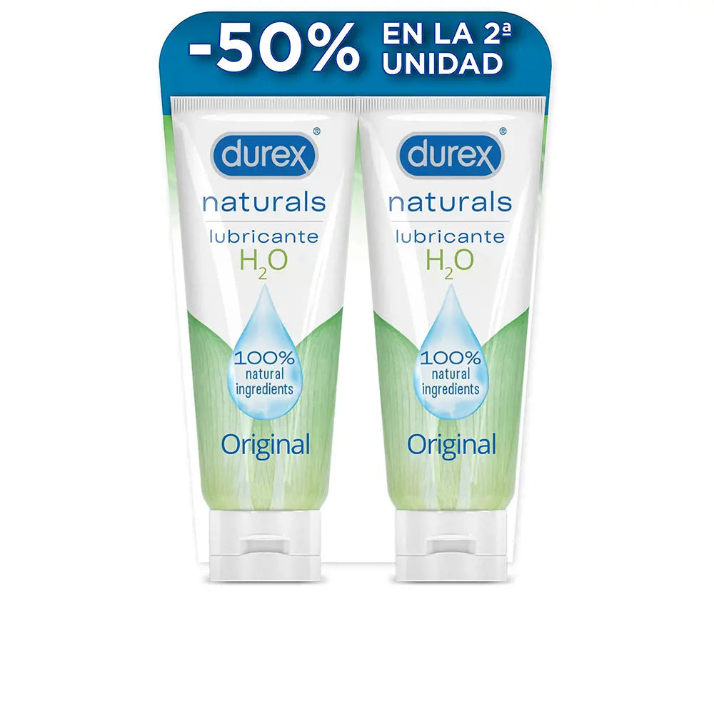 DUREX-GEL LUBRIFICANTE NATURAL 100% NATURAL NATURALS LOTE 2 x 100 ml-DrShampoo - Perfumaria e Cosmética