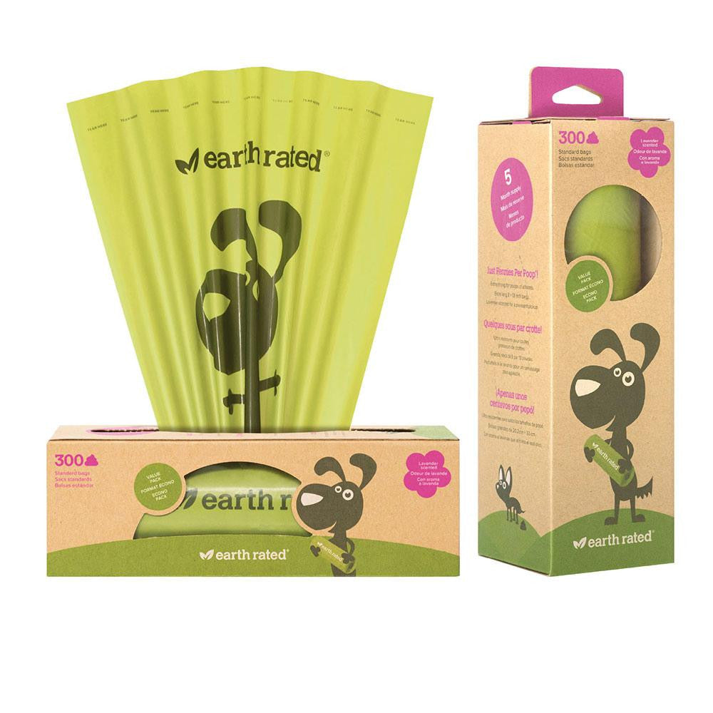 EARTH RATED-ROLL BAG pet dispenser lavanda 300 unid.-DrShampoo - Perfumaria e Cosmética