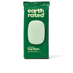 EARTH RATED-Toalhetes para animais de estimação sem perfume biodegradáveis 100 unidades.-DrShampoo - Perfumaria e Cosmética