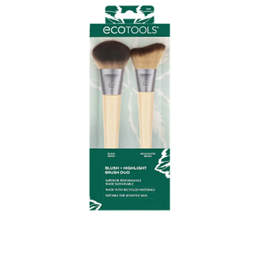 ECOTOOLS-DUO de pincéis BLUSH + HIGHLIGHT 1 u.-DrShampoo - Perfumaria e Cosmética