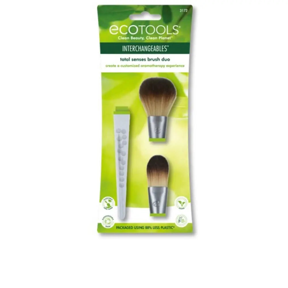 ECOTOOLS-TOTAL SENSES BRUSH DUO CONJUNTO 3 unid.-DrShampoo - Perfumaria e Cosmética