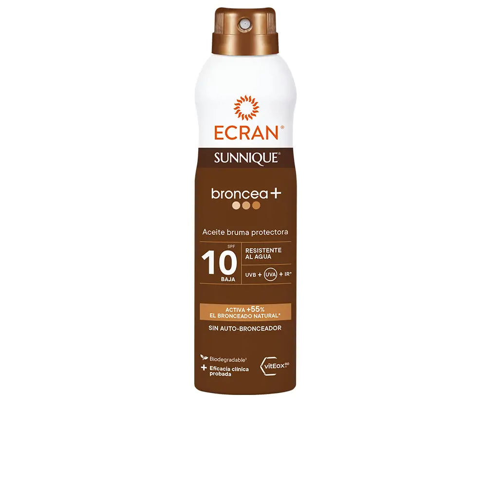 ECRAN-ECRAN SUNNIQUE BRONCE+ óleo de névoa SPF10 250 ml-DrShampoo - Perfumaria e Cosmética