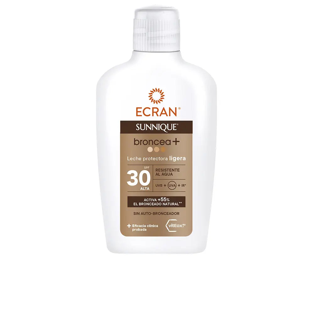 ECRAN-ECRAN SUNNIQUE BRONZE+ leite FPS30 200 ml.-DrShampoo - Perfumaria e Cosmética