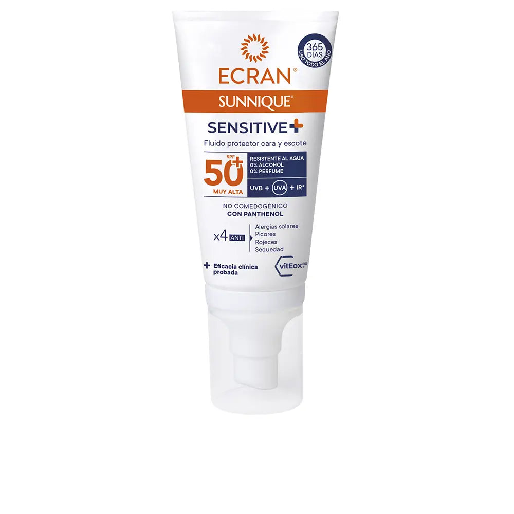 ECRAN-ECRAN SUNNIQUE SENSITIVE facial FPS50+ 50 ml.-DrShampoo - Perfumaria e Cosmética