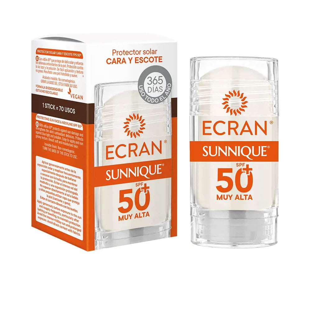 ECRAN-ECRAN SUNNIQUE rosto e decote SPF50+ stick 30 ml-DrShampoo - Perfumaria e Cosmética