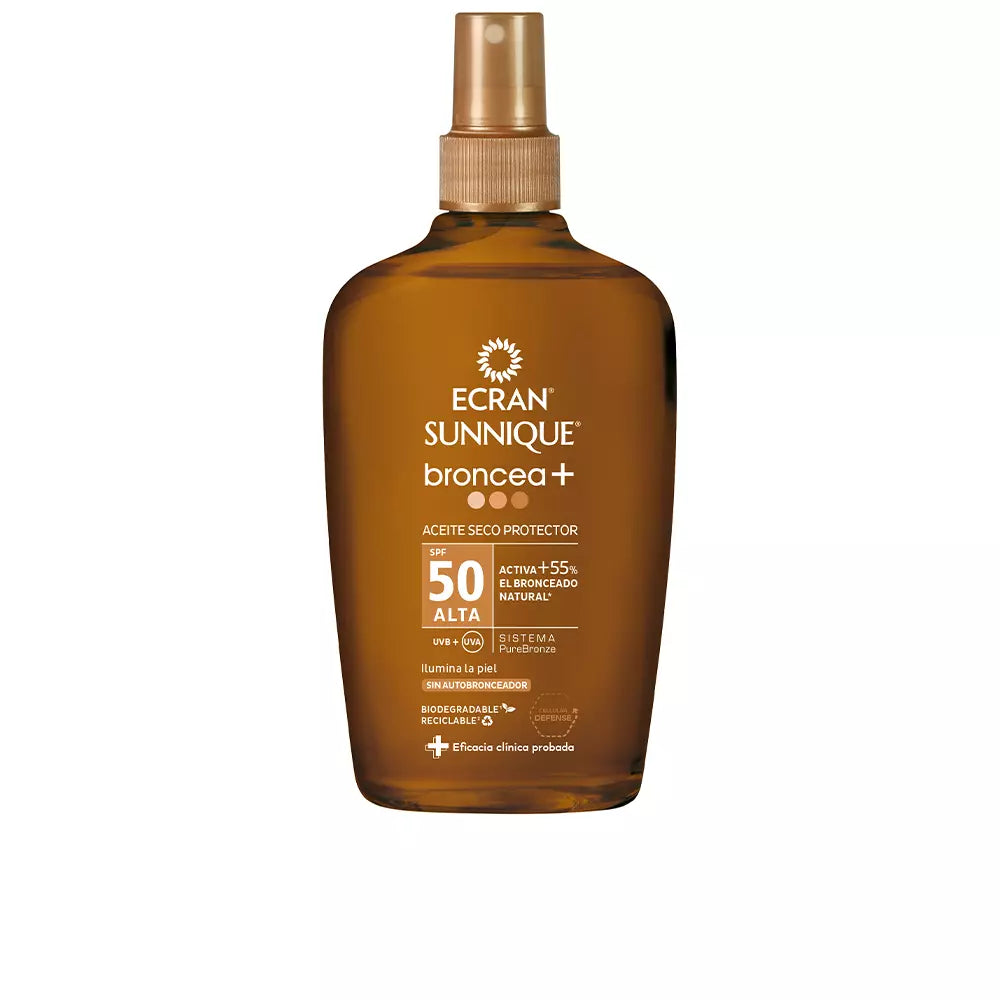 ECRAN-ECRAN SUNNIQUE spray de óleo SPF50 200 ml-DrShampoo - Perfumaria e Cosmética