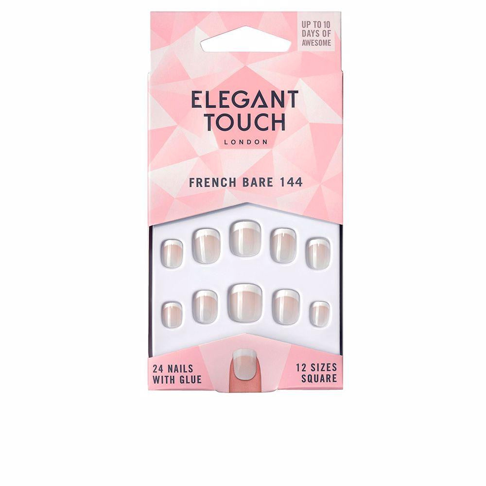 ELEGANT TOUCH-FRANCÊS unhas nuas 24 com cola quadrado 144 XS-DrShampoo - Perfumaria e Cosmética