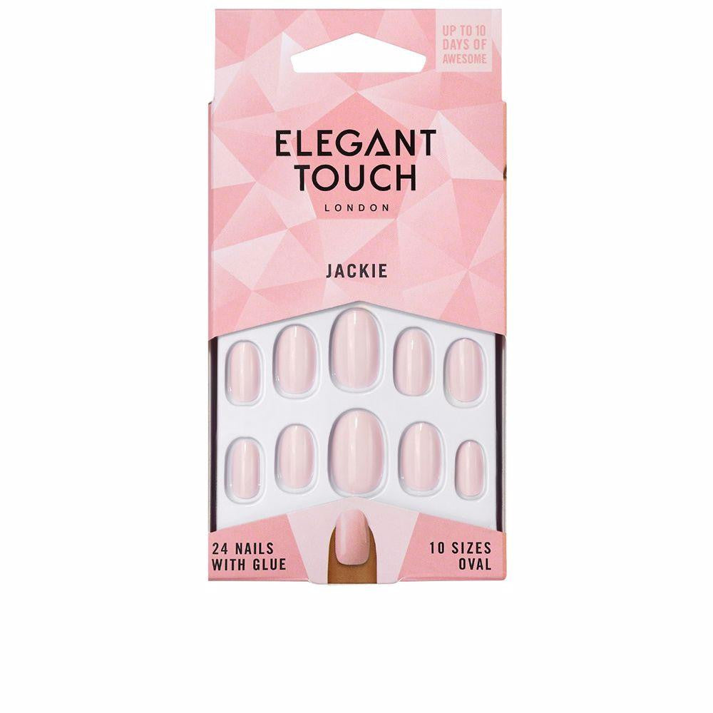 ELEGANT TOUCH-POLISHED COLOR 24 unhas com cola oval jackie-DrShampoo - Perfumaria e Cosmética