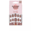 POLISHED COLOR 24 nails with oval mink nude glue