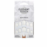 ELEGANT TOUCH-POLISHED COLOR 24 unhas com cola squoval bem branca-DrShampoo - Perfumaria e Cosmética