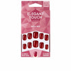 POLISHED COLOR 24 unhas com cola squoval rich red