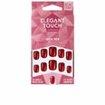 POLISHED COLOR 24 unhas com cola squoval rich red