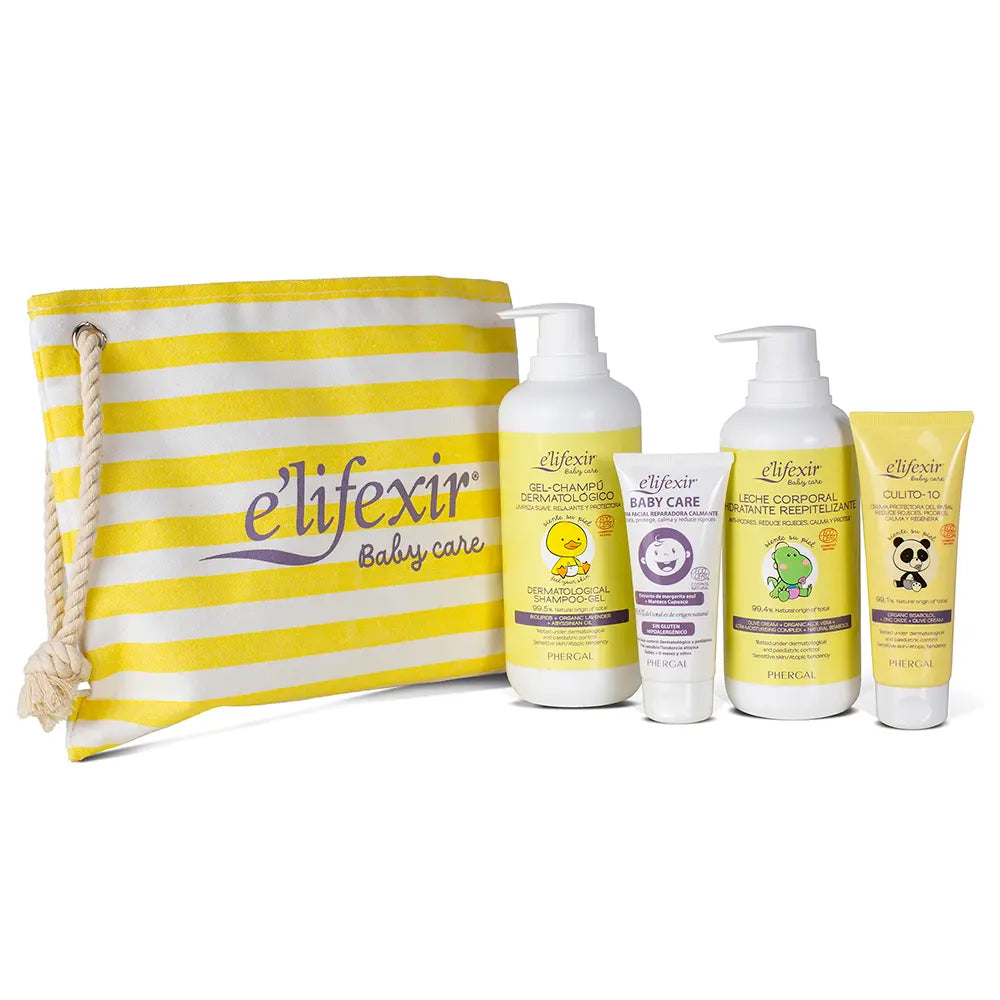 E'LIFEXIR-BABY CARE PARA PIEL SENSIBLE ESTUCHE 5 pz-DrShampoo - Perfumaria e Cosmética