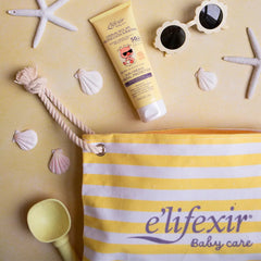 E'LIFEXIR-Creme Solar Mineral de Proteção Baby Care FPS 50+ 100 ml.-DrShampoo - Perfumaria e Cosmética